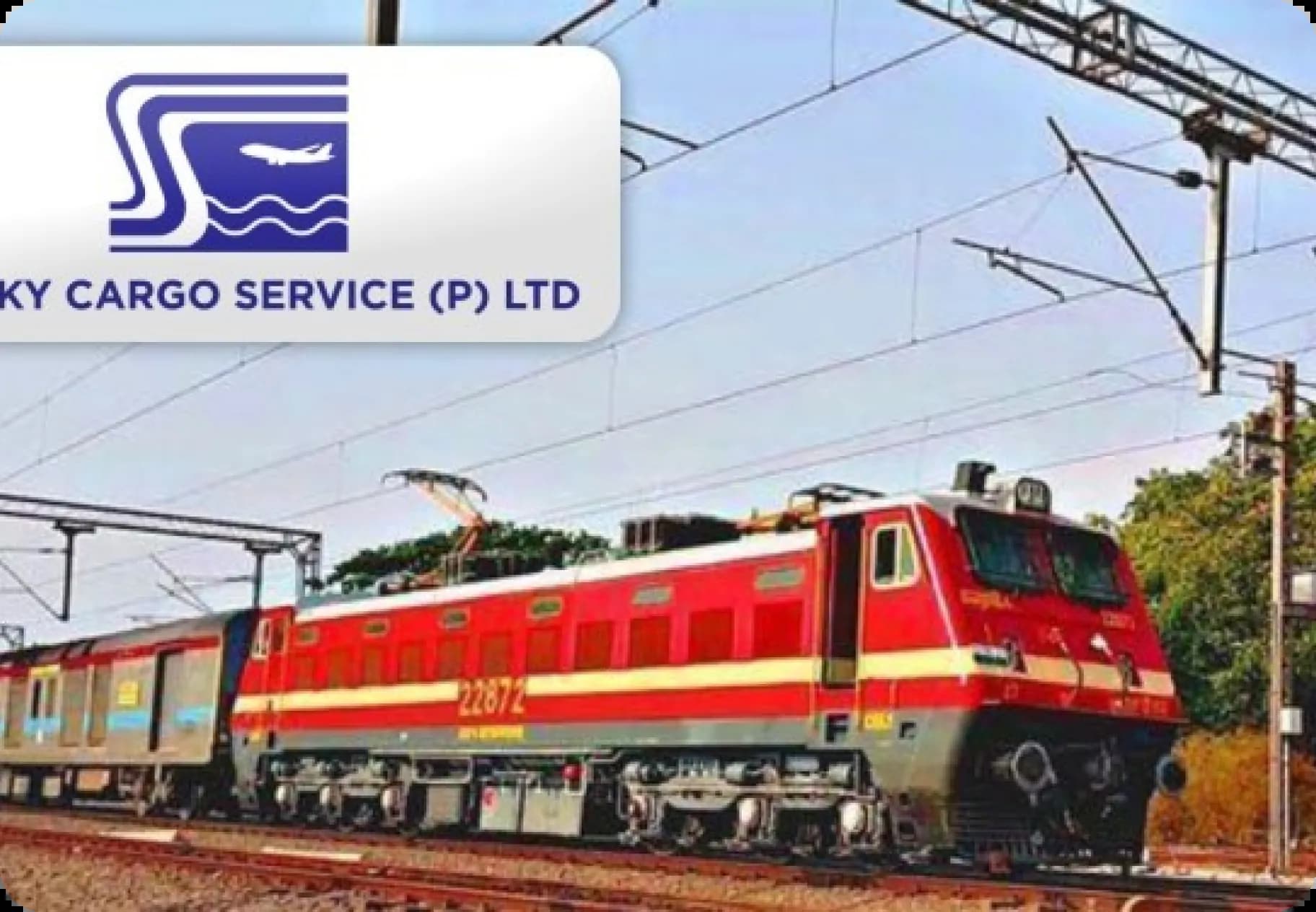 Indian Rail with containers in ICD DRY PORT, BIRGUNJ, NEPAL.