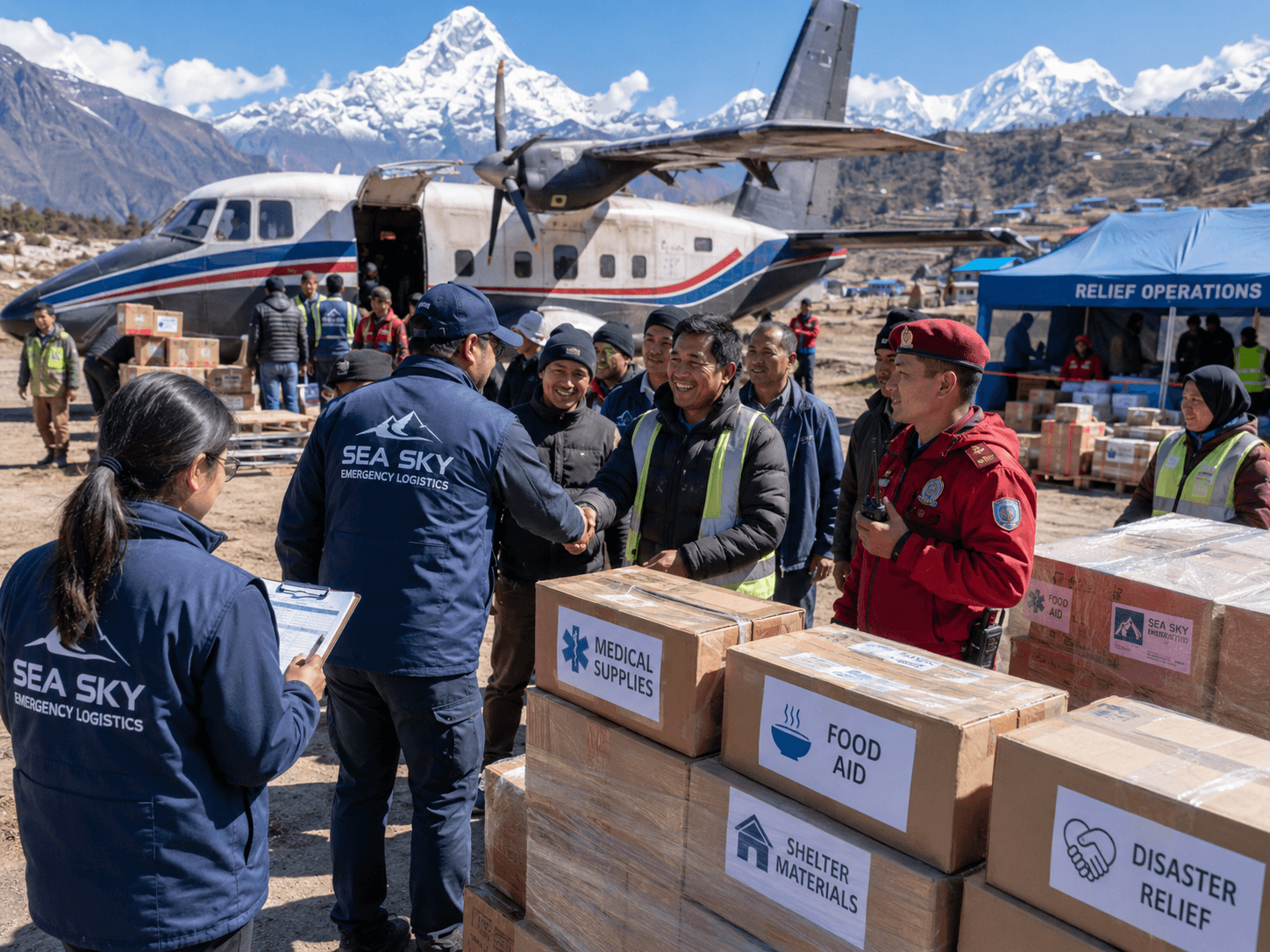 Contact Sea Sky for emergency logistics support.