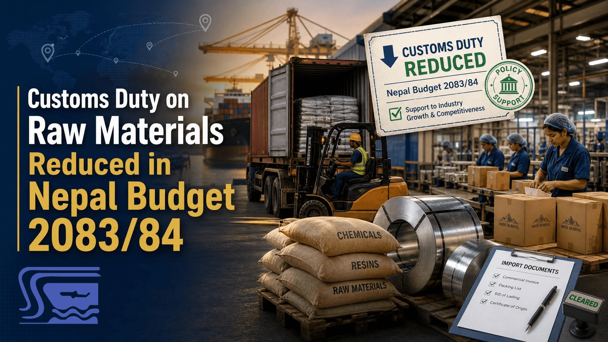 Customs Duty on Raw Materials Reduced in Nepal Budget 2083/84