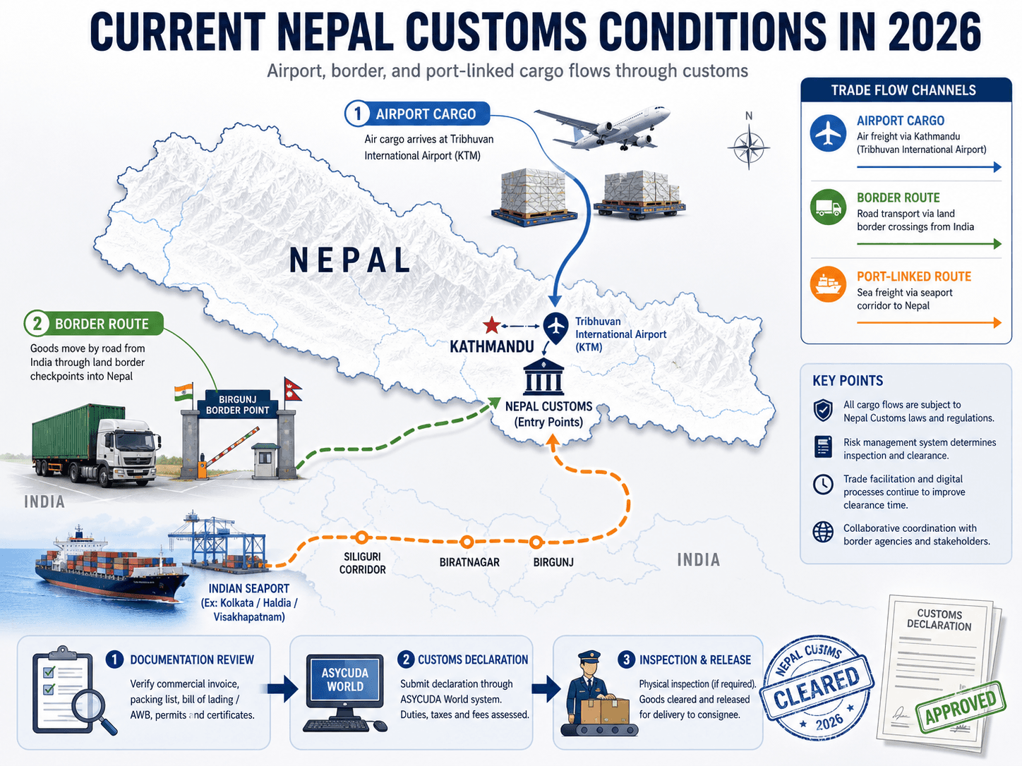 Current Nepal customs conditions in 2026.