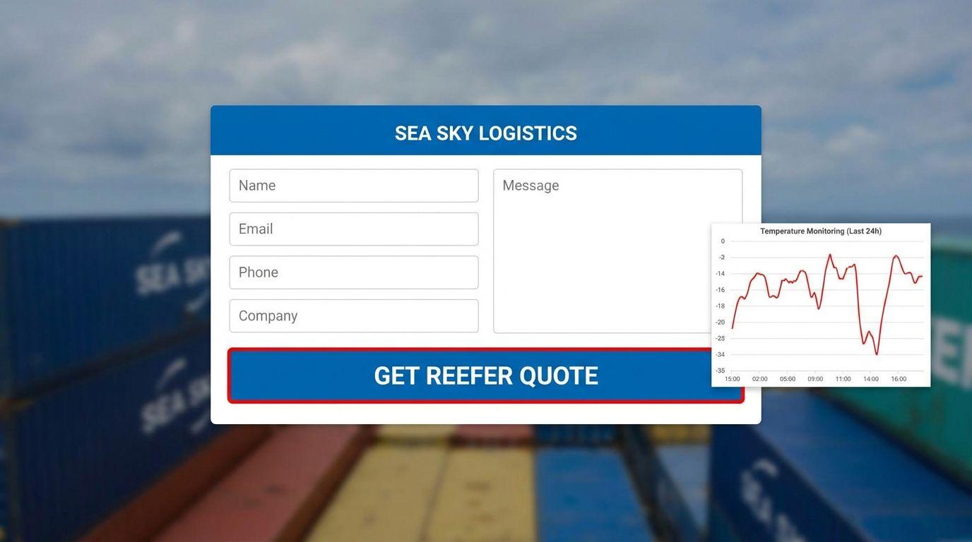 Book Sea Sky reefer cargo services now.