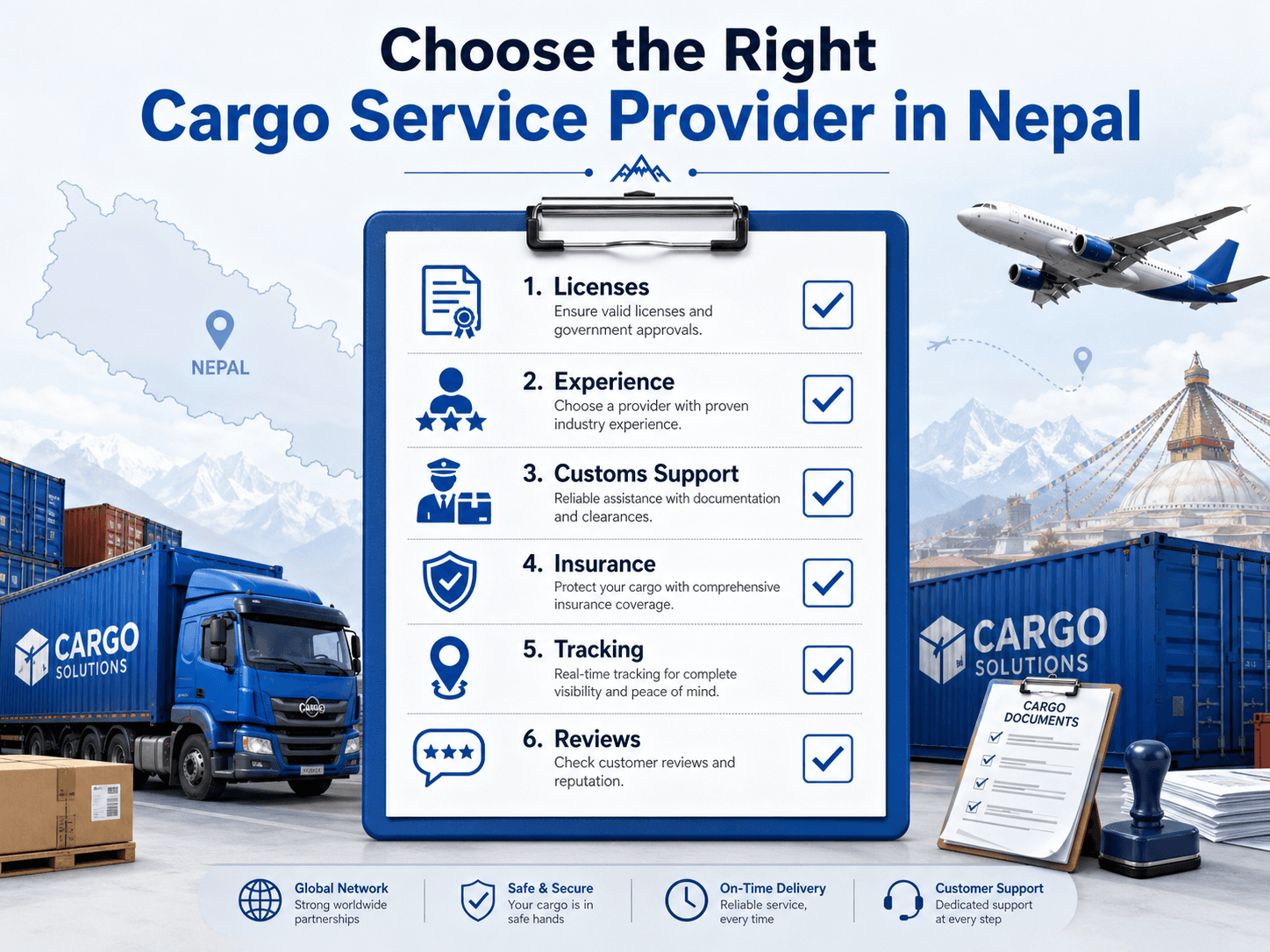 How to choose the right cargo service provider in Nepal.