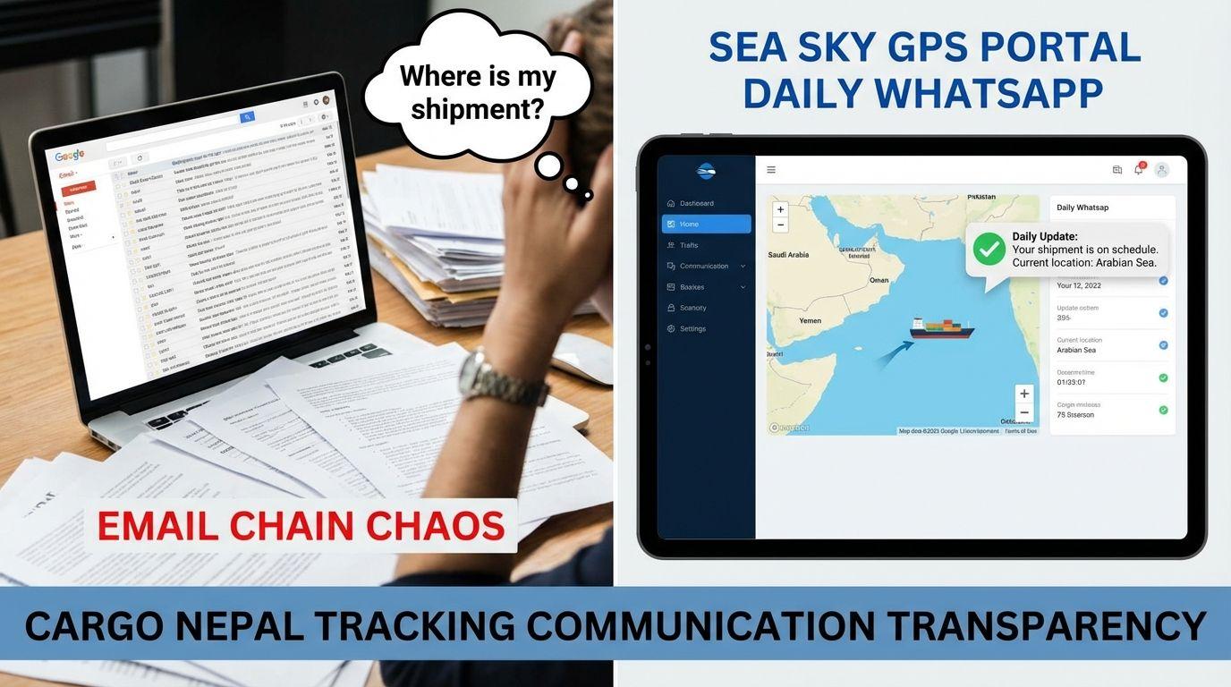 Cargo Nepal communication tracking transparency fail.