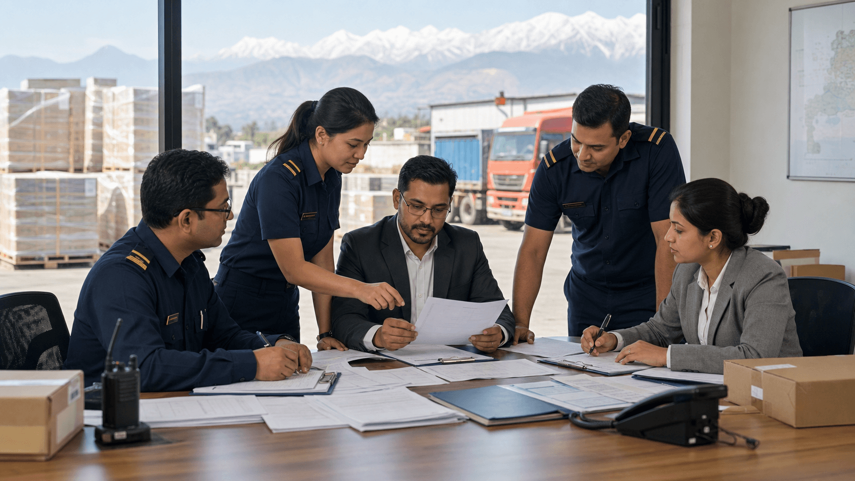 Nepal customs team resolving classification questions before cargo arrival