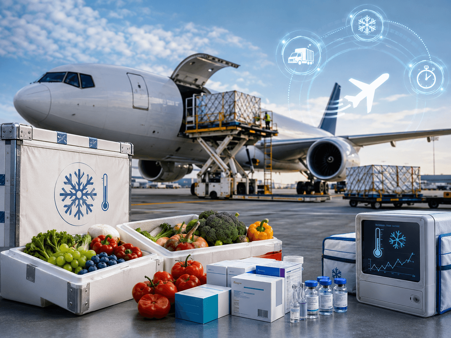 What cold chain logistics means in shipping.