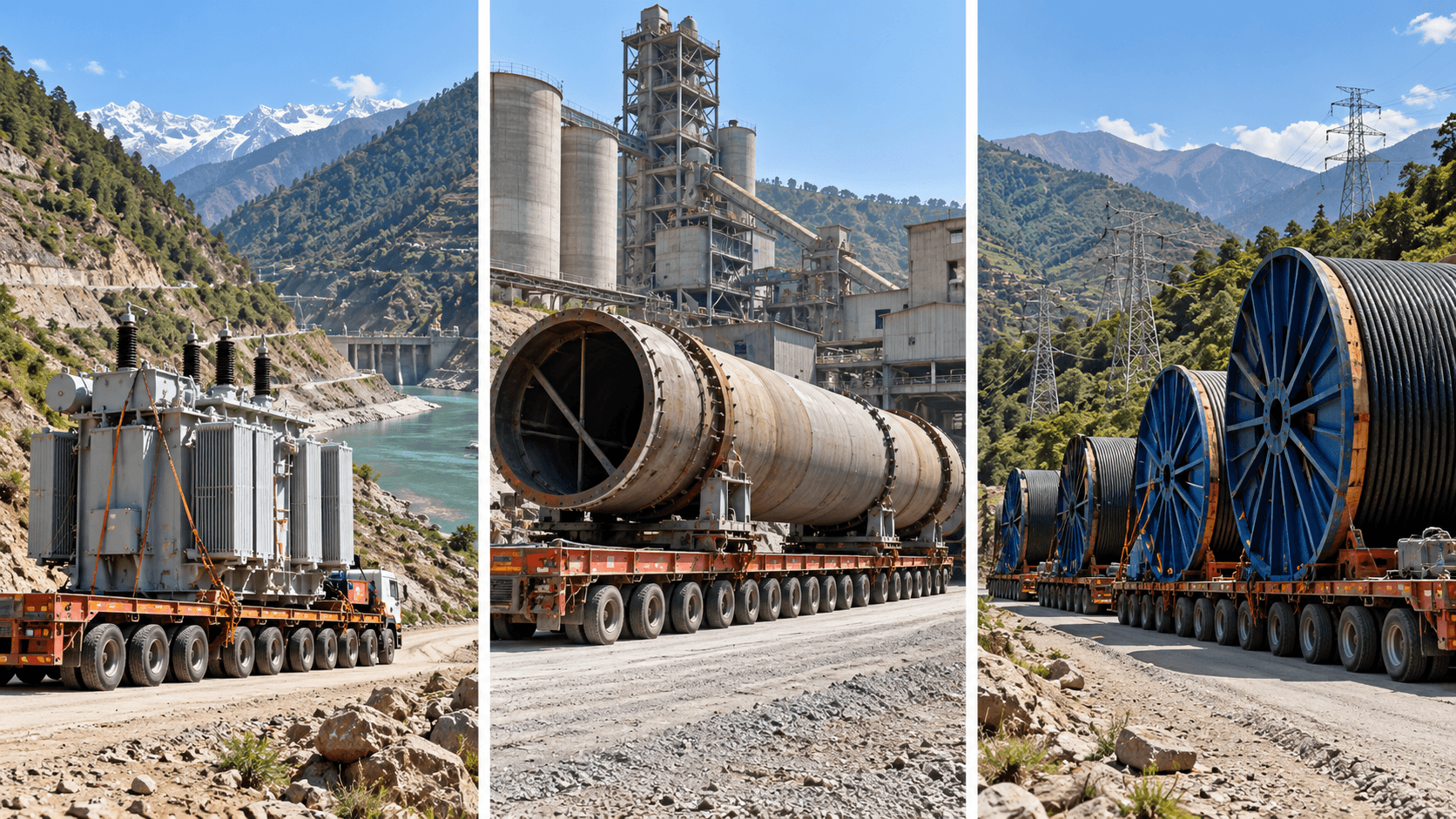 Hydropower cement and transmission-line project cargo scenarios in Nepal