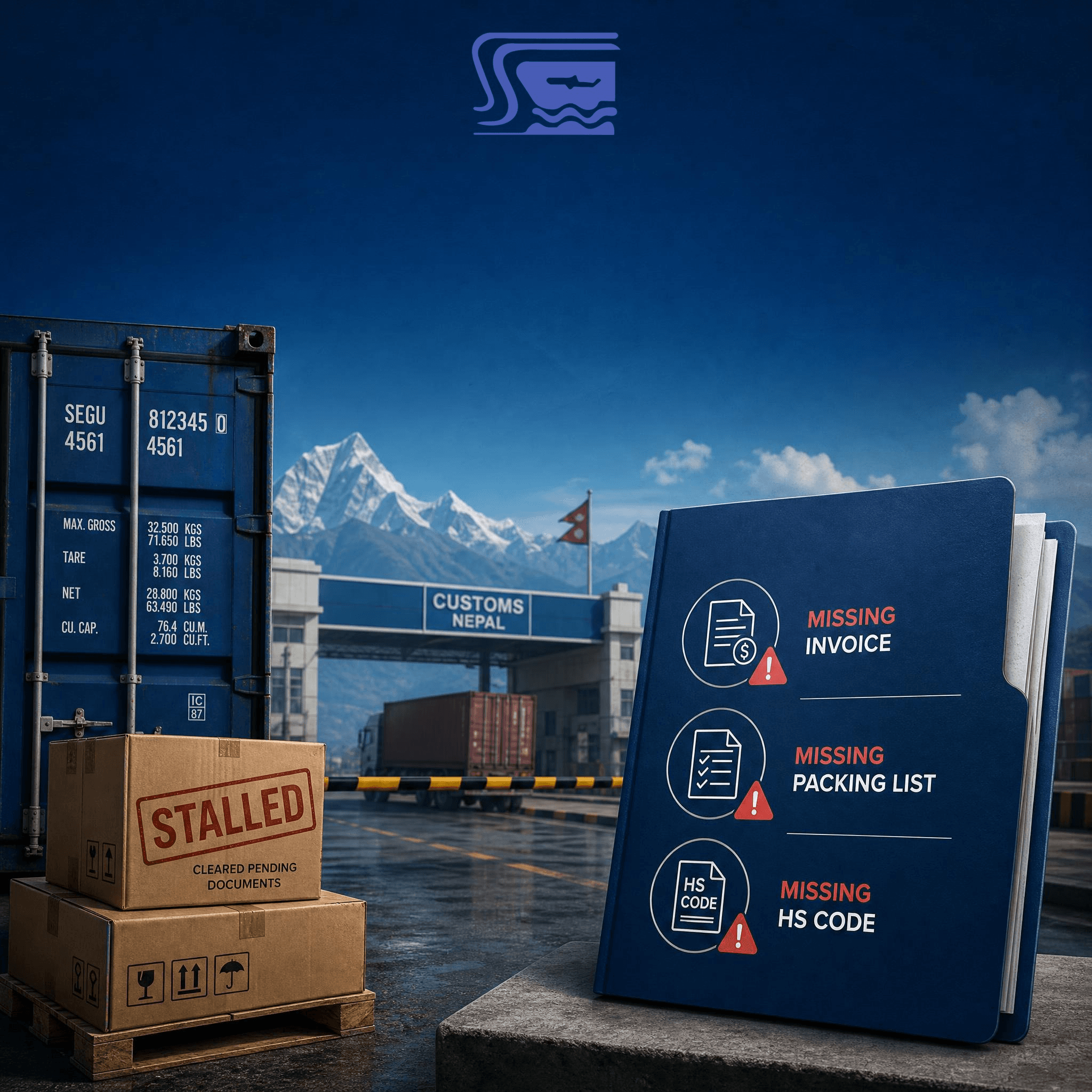 Common customs delay causes in Nepal.