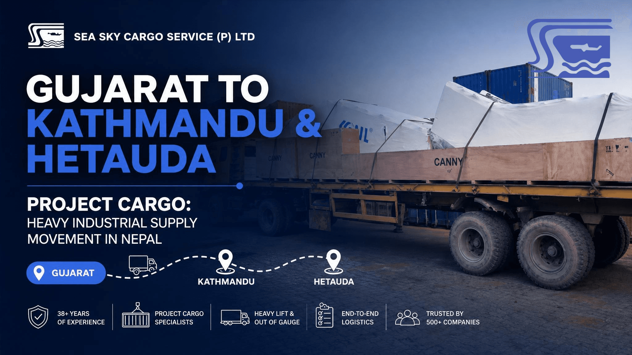 Gujarat to Kathmandu & Hetauda Project Cargo