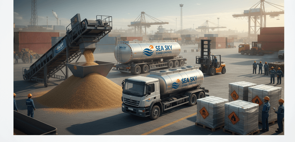 Sea Sky's 2026 bulk and dangerous goods handling capabilities.