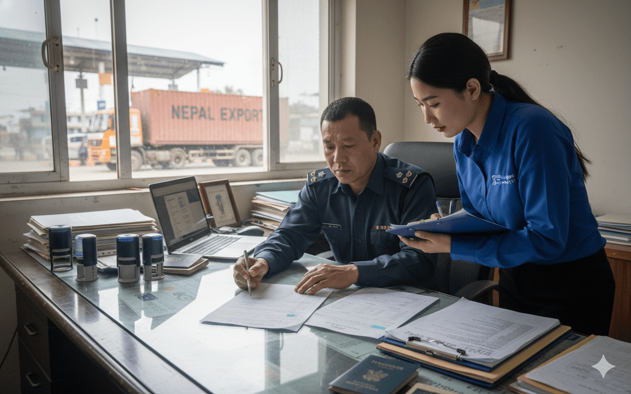 Operations center monitoring international export shipments in real time.