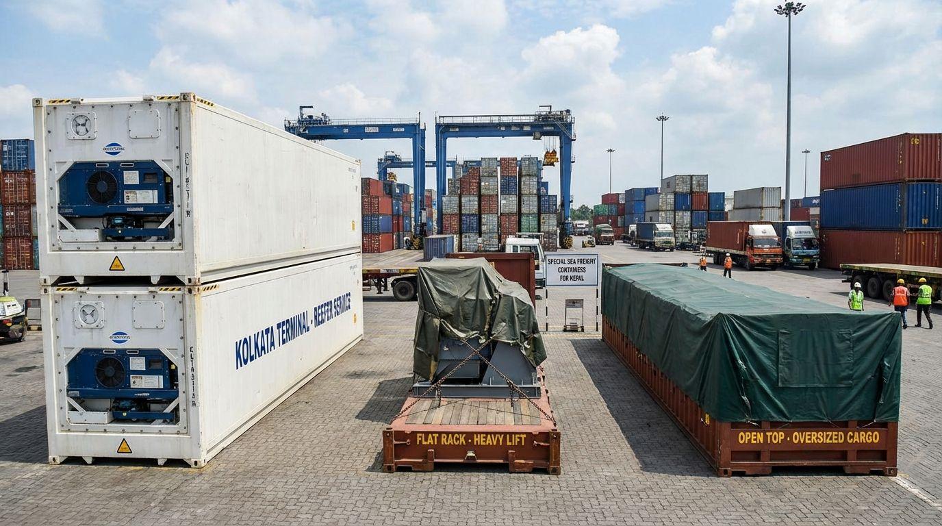 Special sea freight containers available for Nepal.