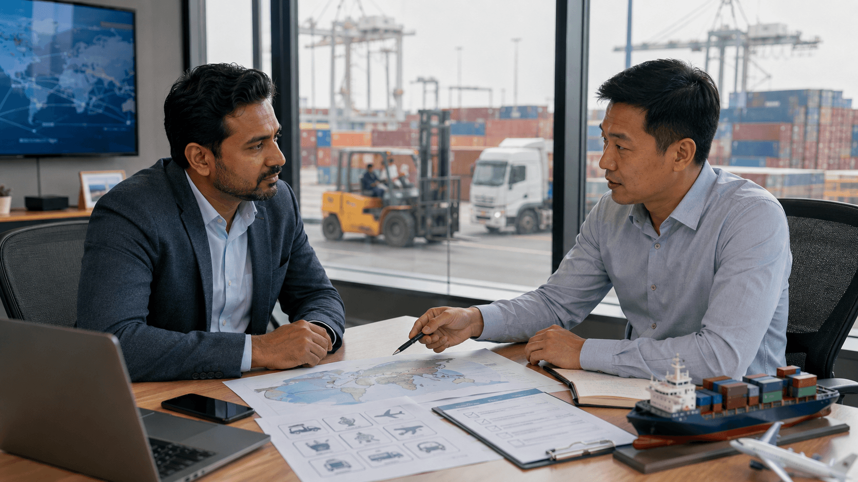 Nepal importer evaluating a freight forwarding company and its shipment plan