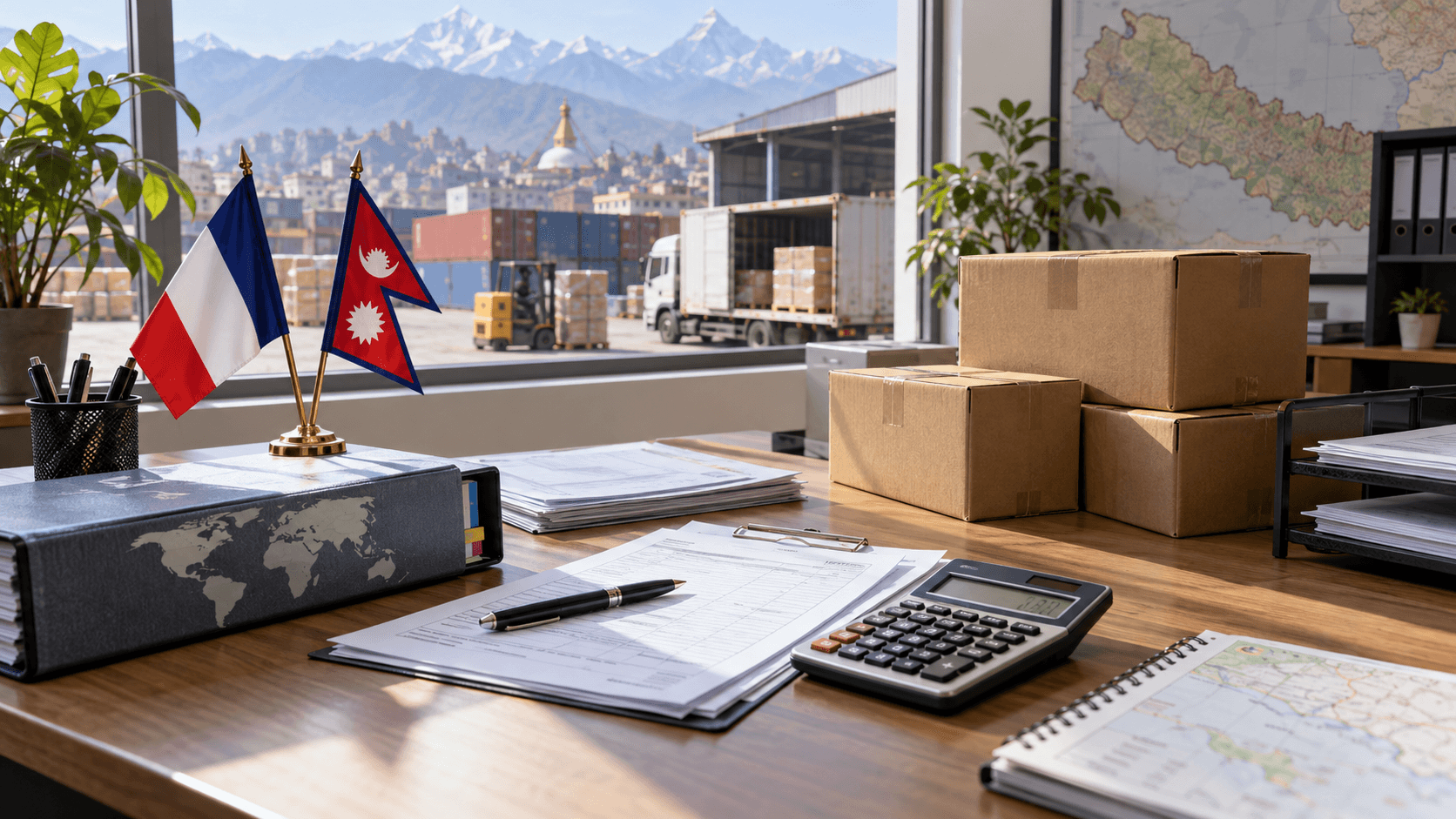 Nepal customs tariff classification duty VAT and landed cost worksheet for French cargo