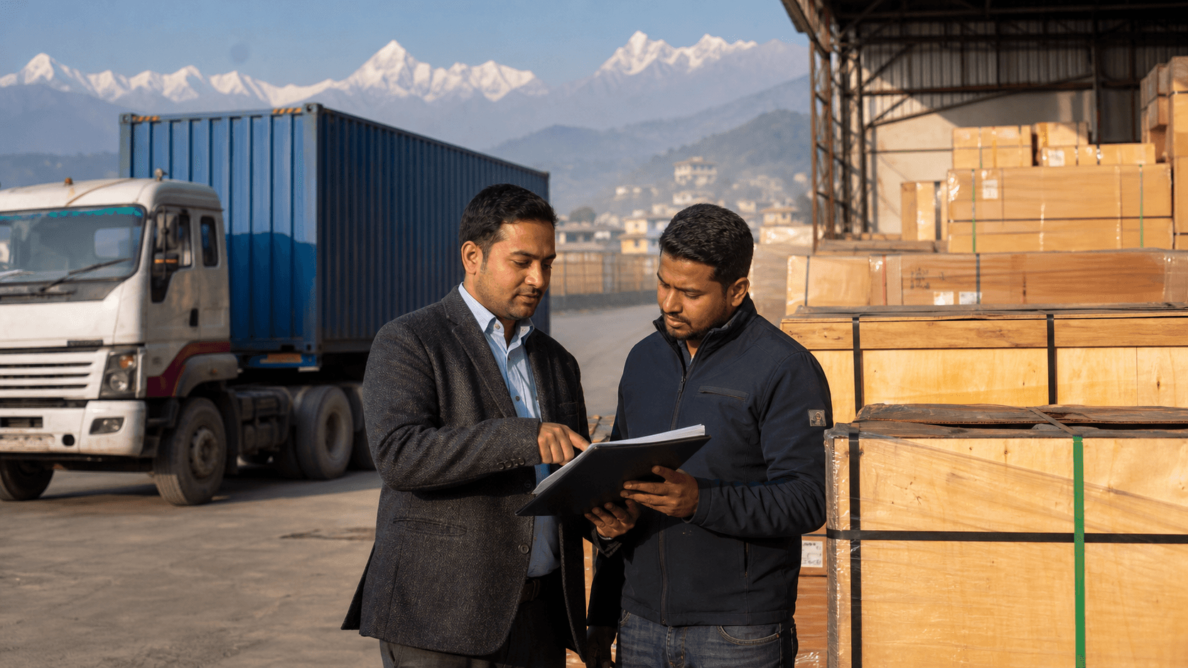 Sea Sky logistics advisor helping a Nepal importer coordinate freight and cargo insurance documents