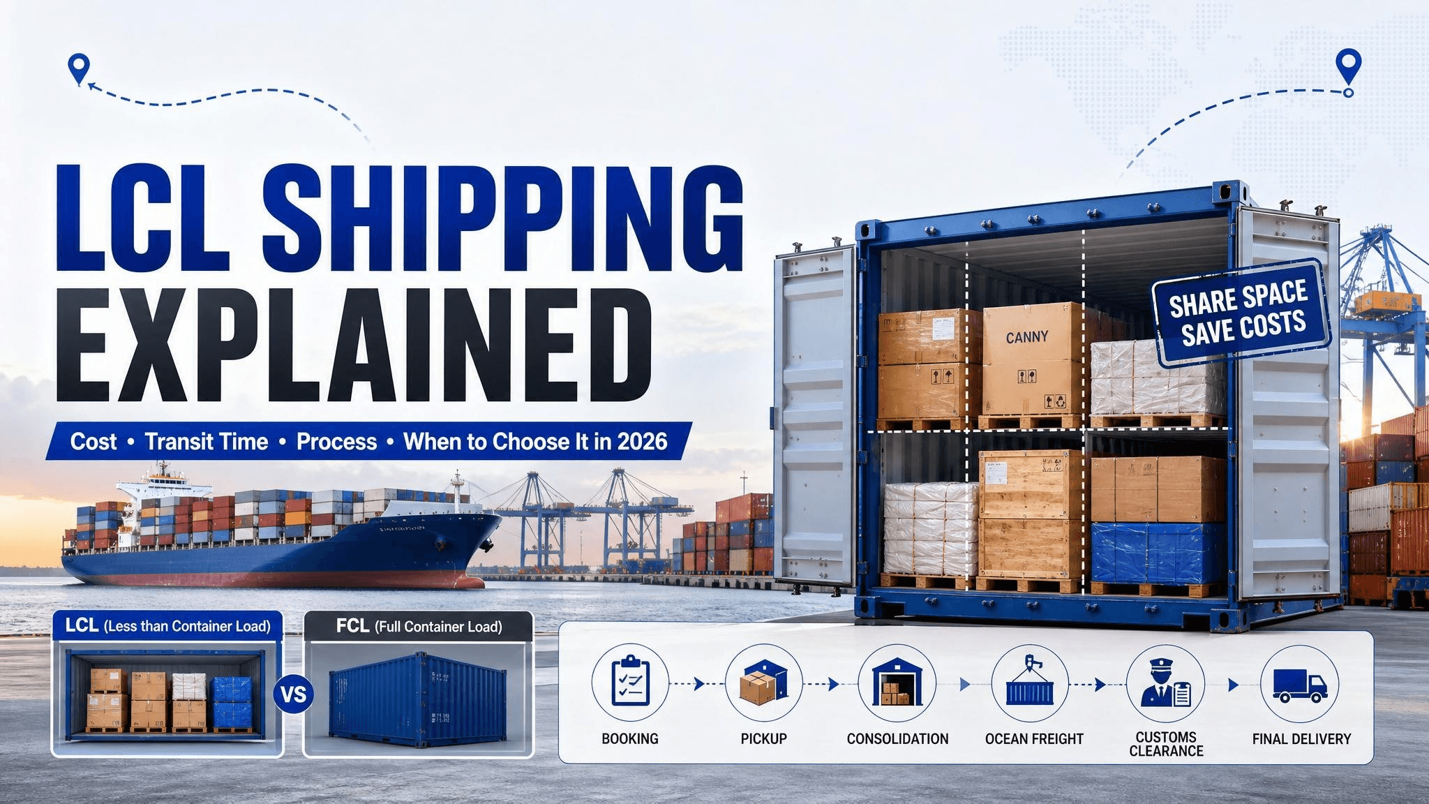 LCL Shipping Explained: Cost, Transit Time, Process in 2026