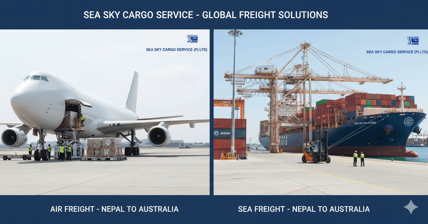 Shipping From Nepal to Australia With Sea Sky Cargo Service: Complete 2025 Guide