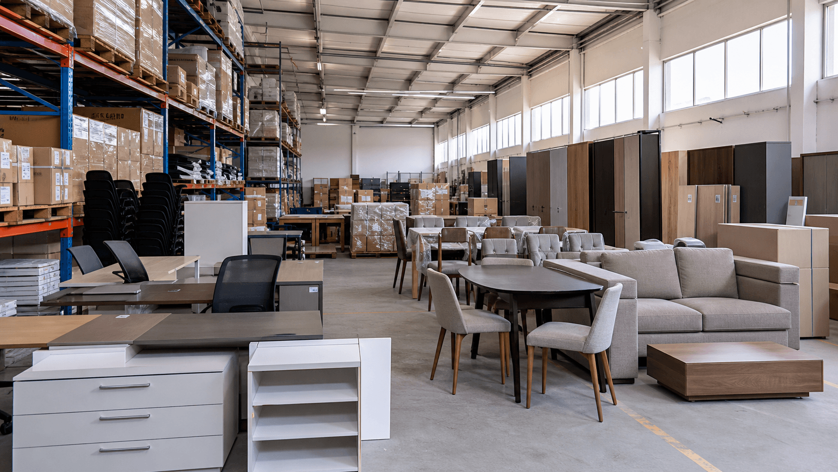 Office hotel residential and modular furniture grouped for import to Nepal