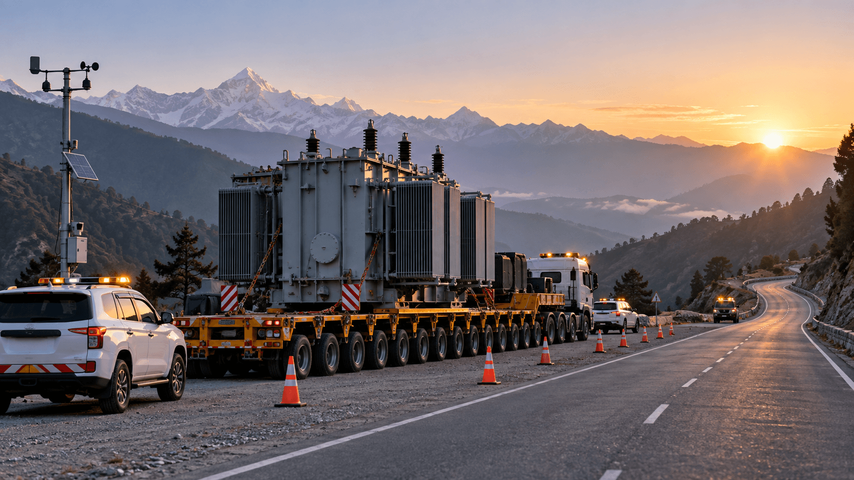 Execution-day method statement for an oversized cargo convoy in Nepal