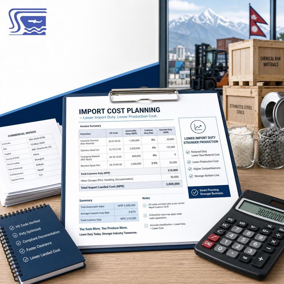 Lower customs duty improves raw material cost planning.