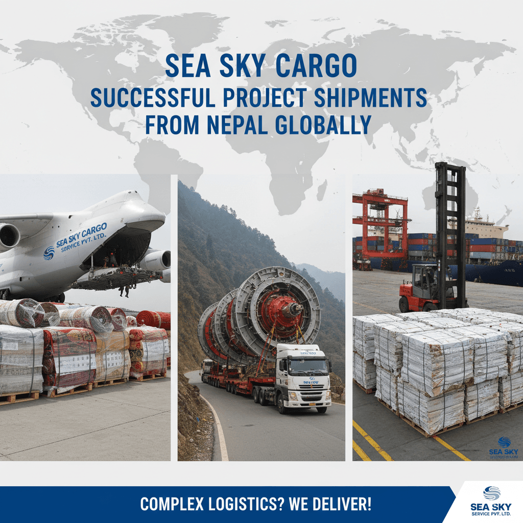 Sea Sky Cargo successful project shipments from Nepal globally.