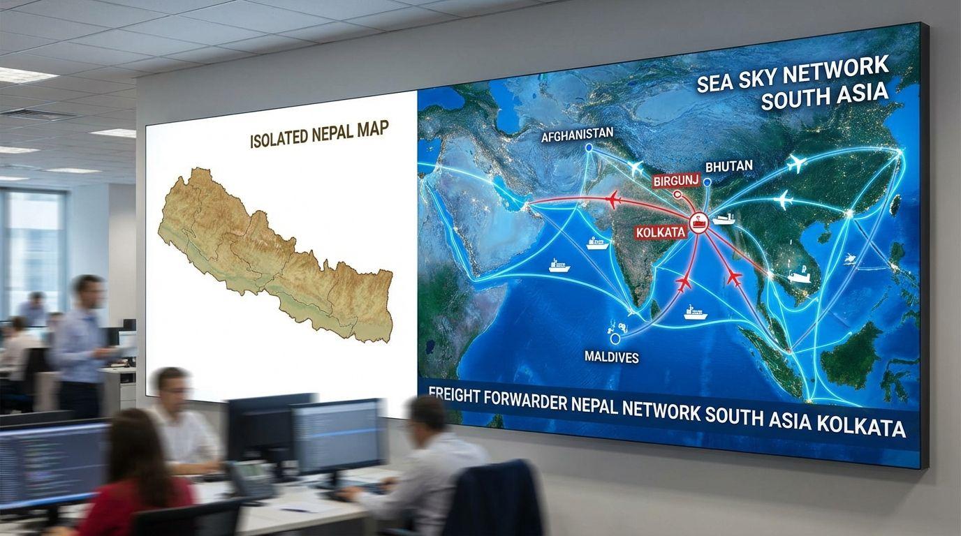 Freight forwarder Nepal network Kolkata South Asia.