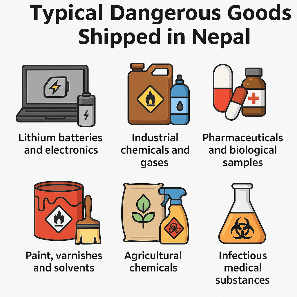 Typical Dangerous Good Shipped in Nepal