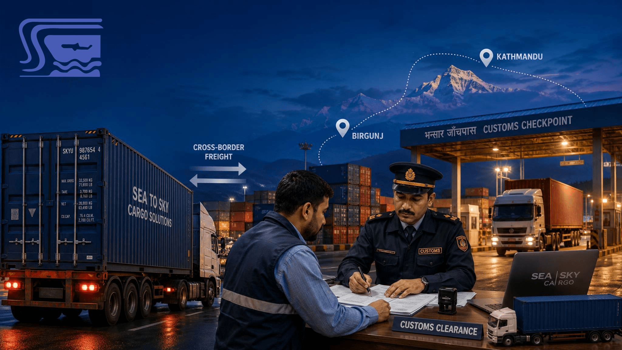 Sea Sky manages in Nepal-linked logistics.