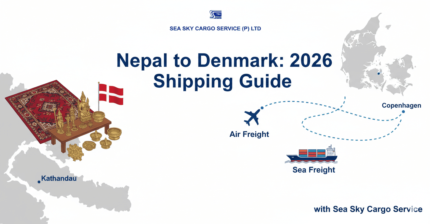 Cargo to Denmark 2026: Complete Shipping Guide from Nepal with Sea Sky Cargo Service