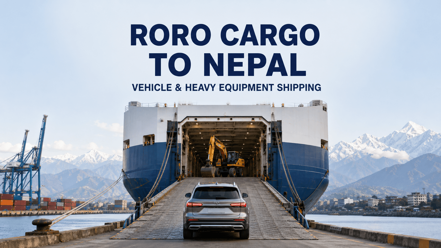RoRo Cargo to Nepal: Vehicle & Heavy Equipment Shipping