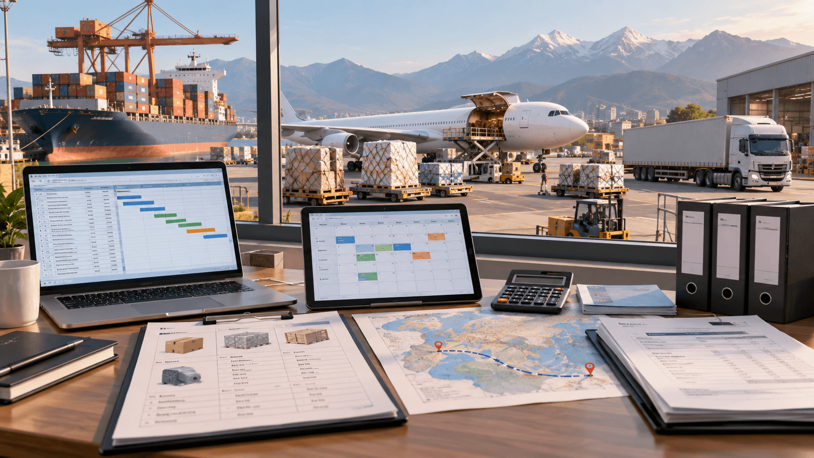 Multimodal freight consolidation plan for supplier pickups customs and Nepal delivery