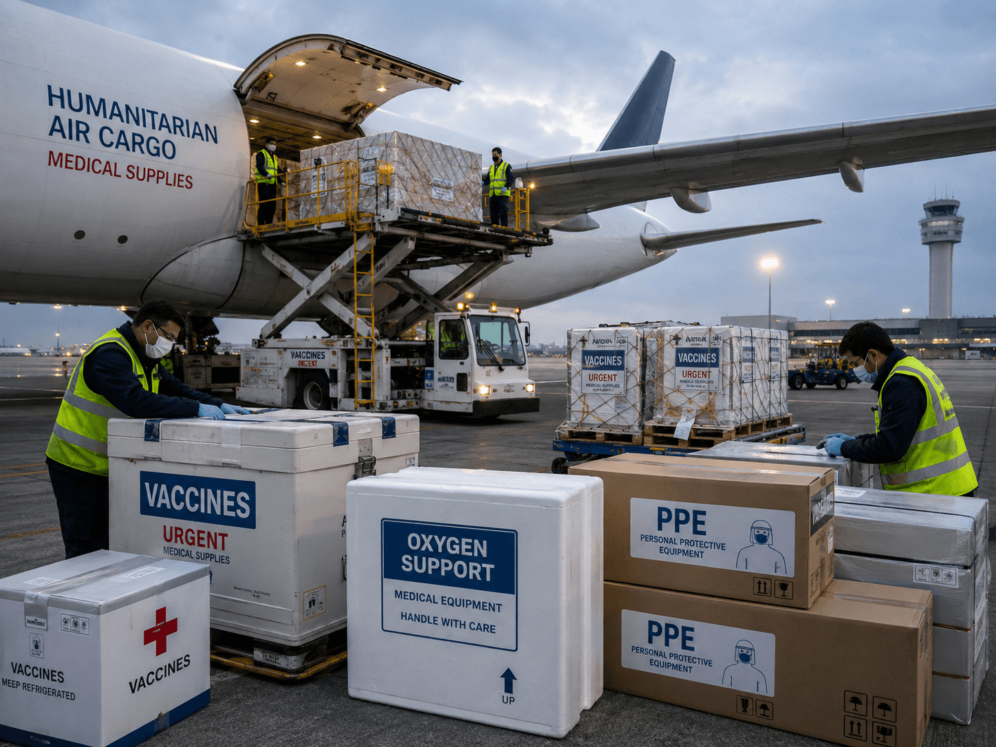 Emergency medical logistics during the Covid-19 period.