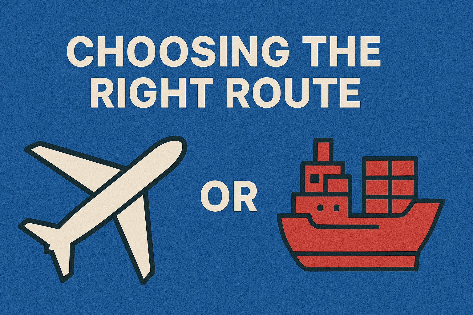 Choosing the Right Route Air or Sea
