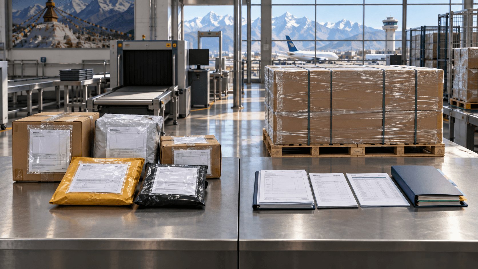 Customs comparison between express parcels and consolidated commercial inventory in Nepal