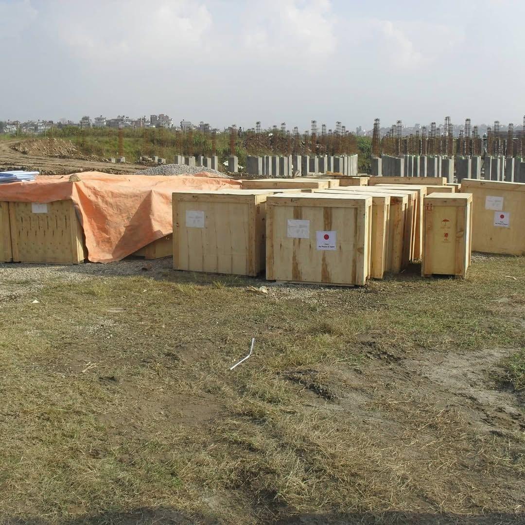 Cargo being handled at a project site in Nepal