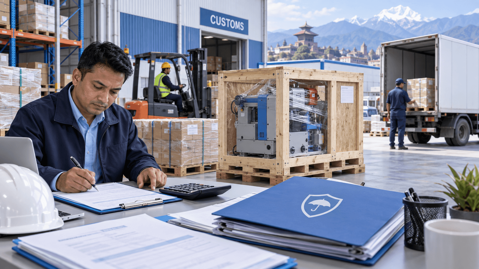Worked landed cost example for commercial goods imported into Nepal