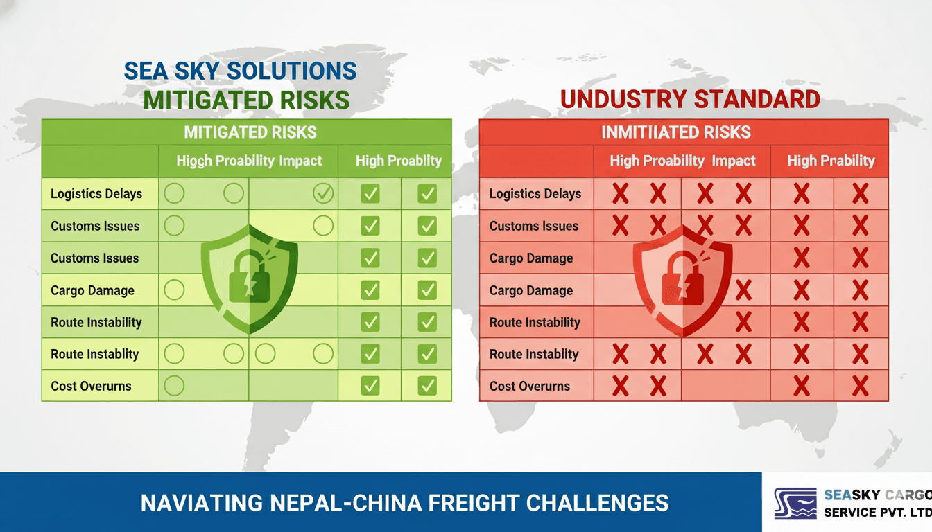 Sea Sky solutions for Nepal-China shipping risks.