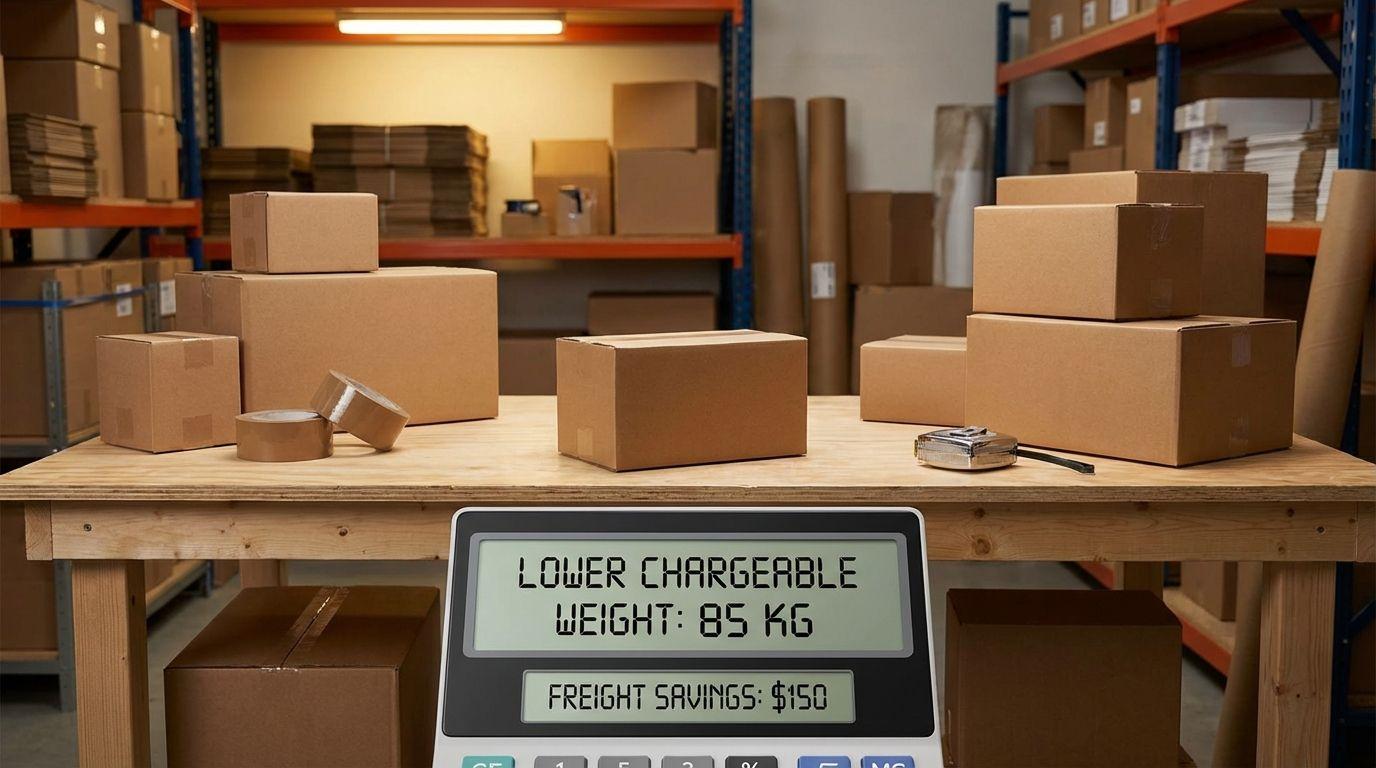 Practical ways to reduce freight charges through better packing and planning.
