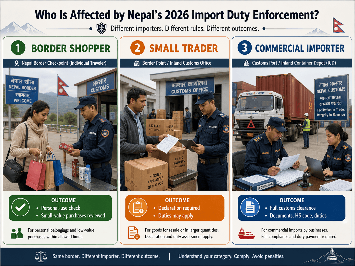 Who is affected by Nepal’s 2026 import duty enforcement.