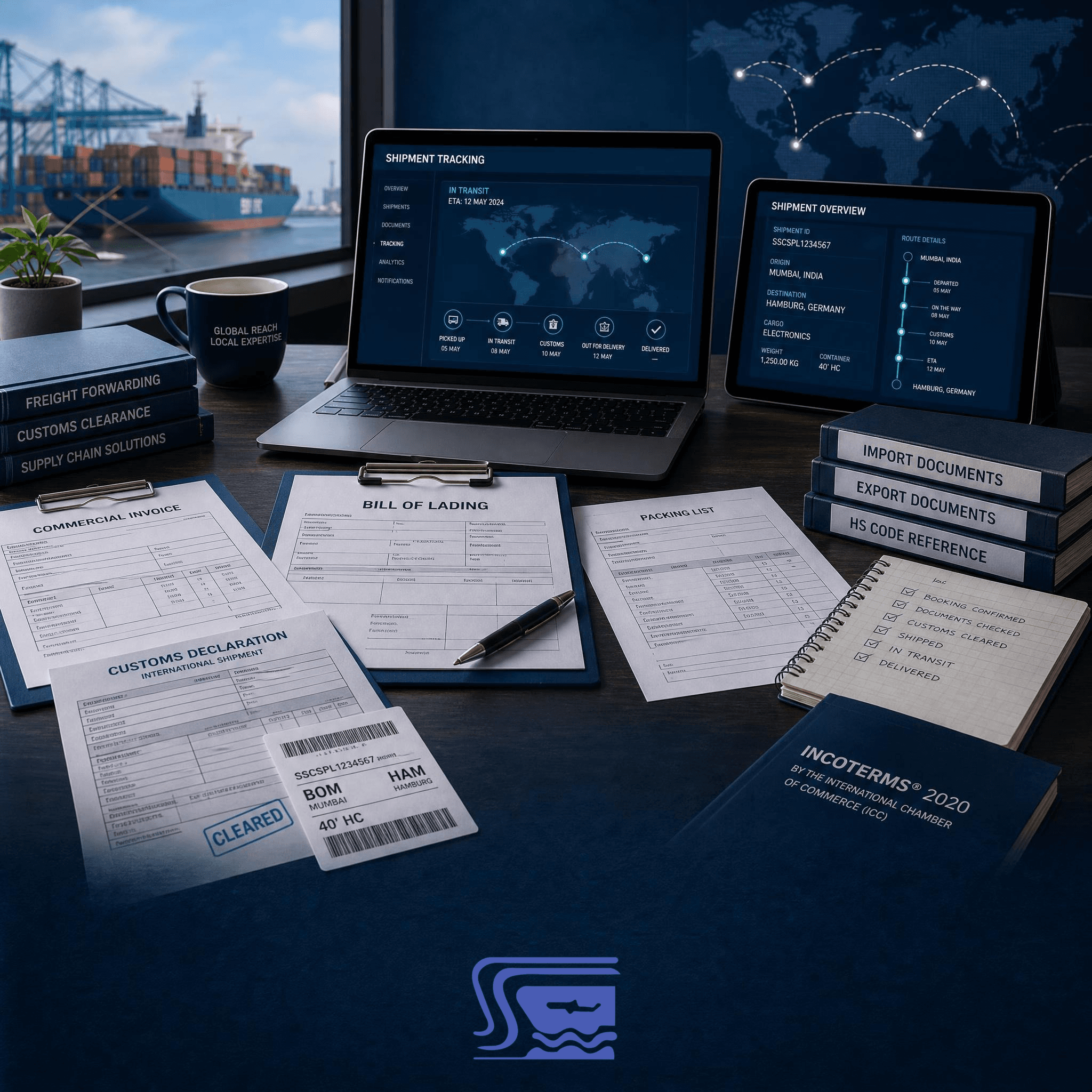 What an international cargo company should manage.