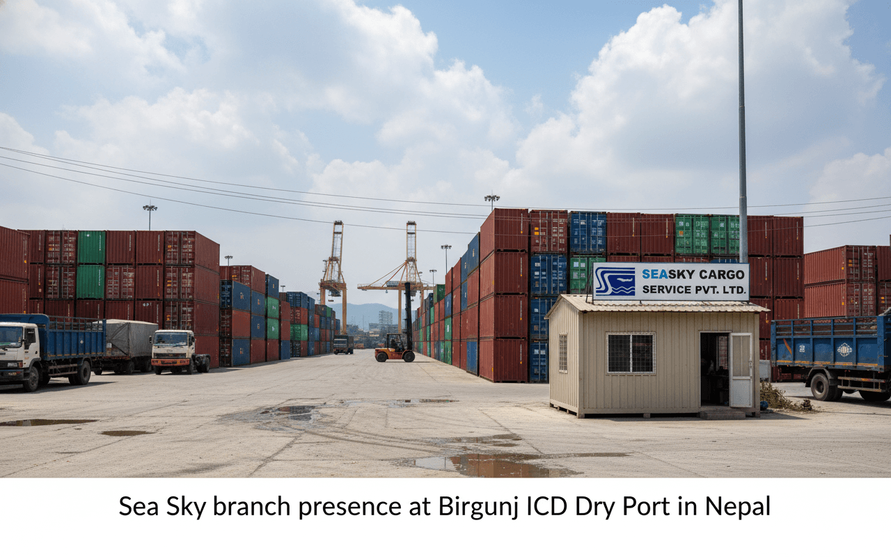 Sea Sky branch presence at Birgunj ICD Dry Port in Nepal.