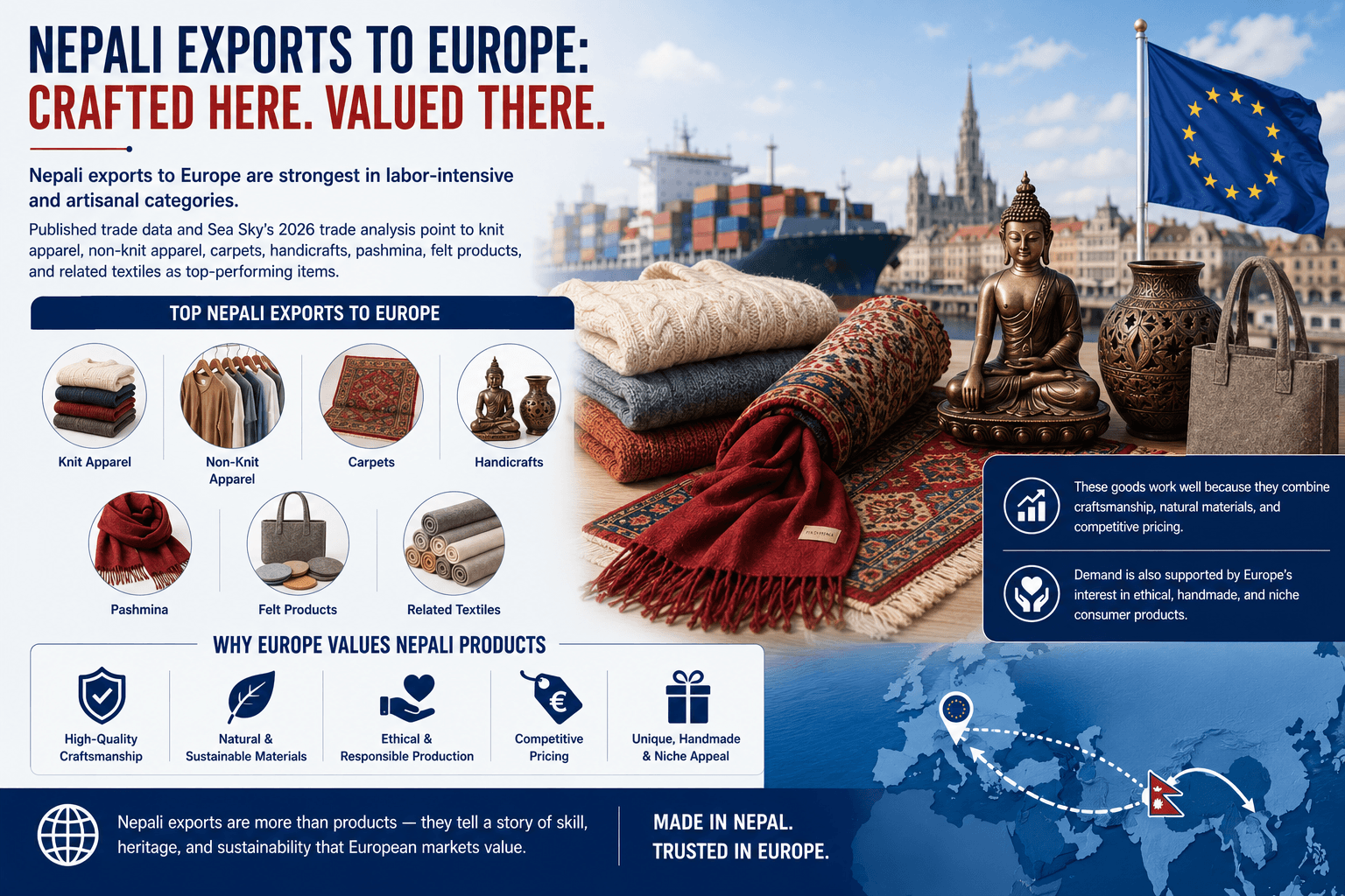 Nepali exports to Europe