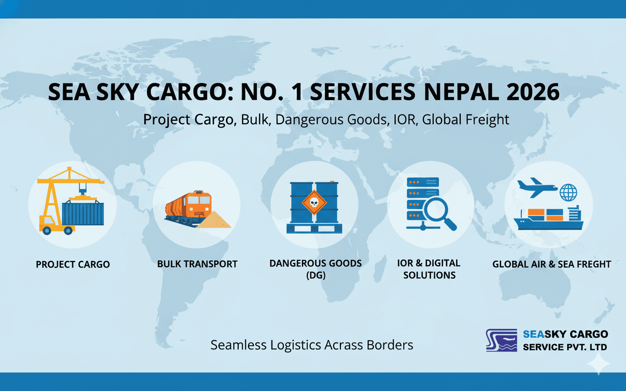 Sea Sky's No. 1 services: project, bulk, DG, IOR, global freight.