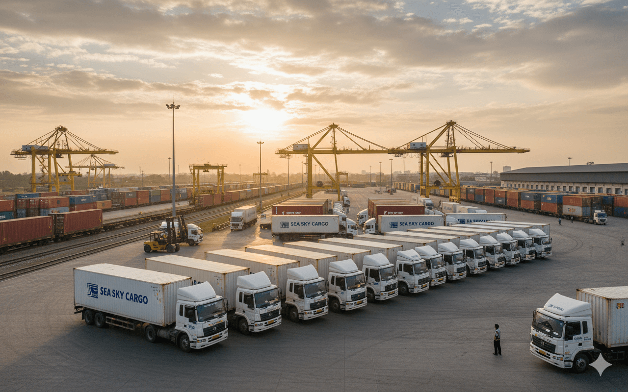 Sea Sky Cargo handling peak season volume.