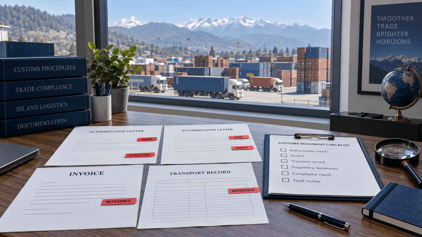Authorization letter review comparing names dates shipment references signatures and agent details