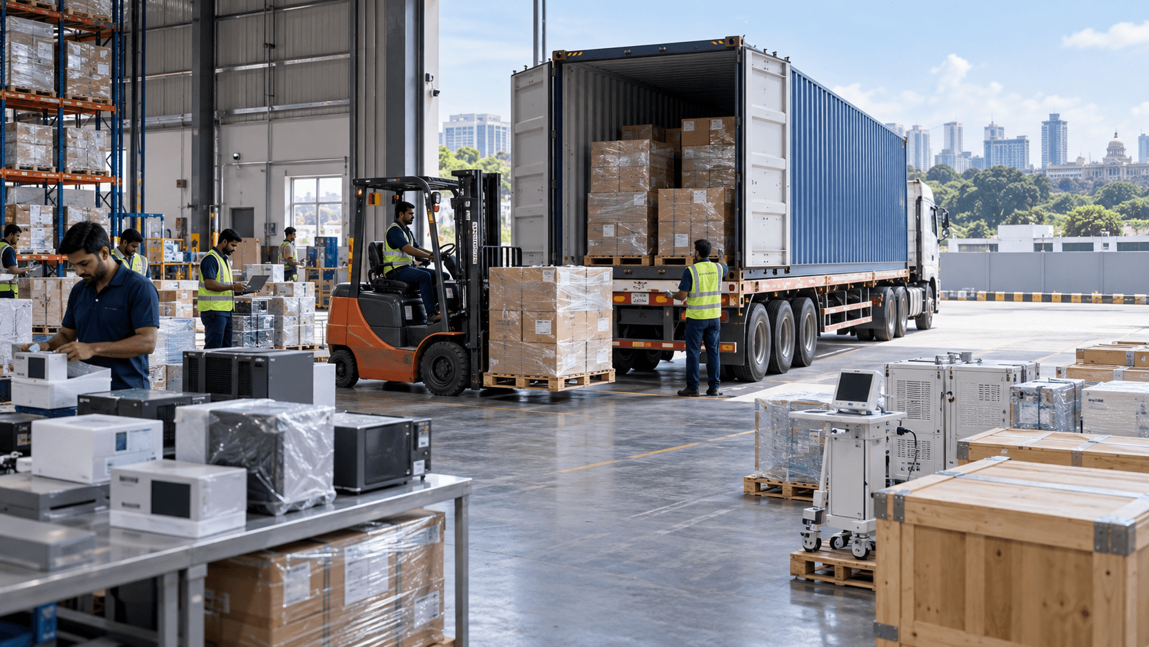 Electronics and precision equipment consolidation for Bengaluru to Nepal cargo