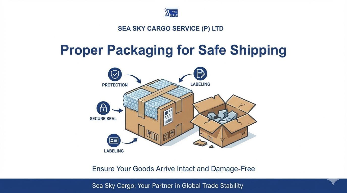 Proper packaging materials for Nepal international shipping.