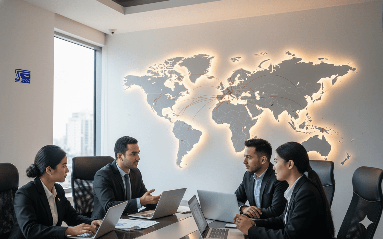 Sea Sky Cargo leadership discussing plans to grow Nepal’s export logistics.