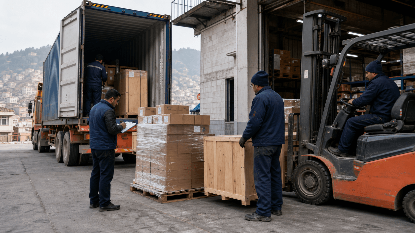 Nepal business receiving a consolidated commercial shipment purchased from US suppliers