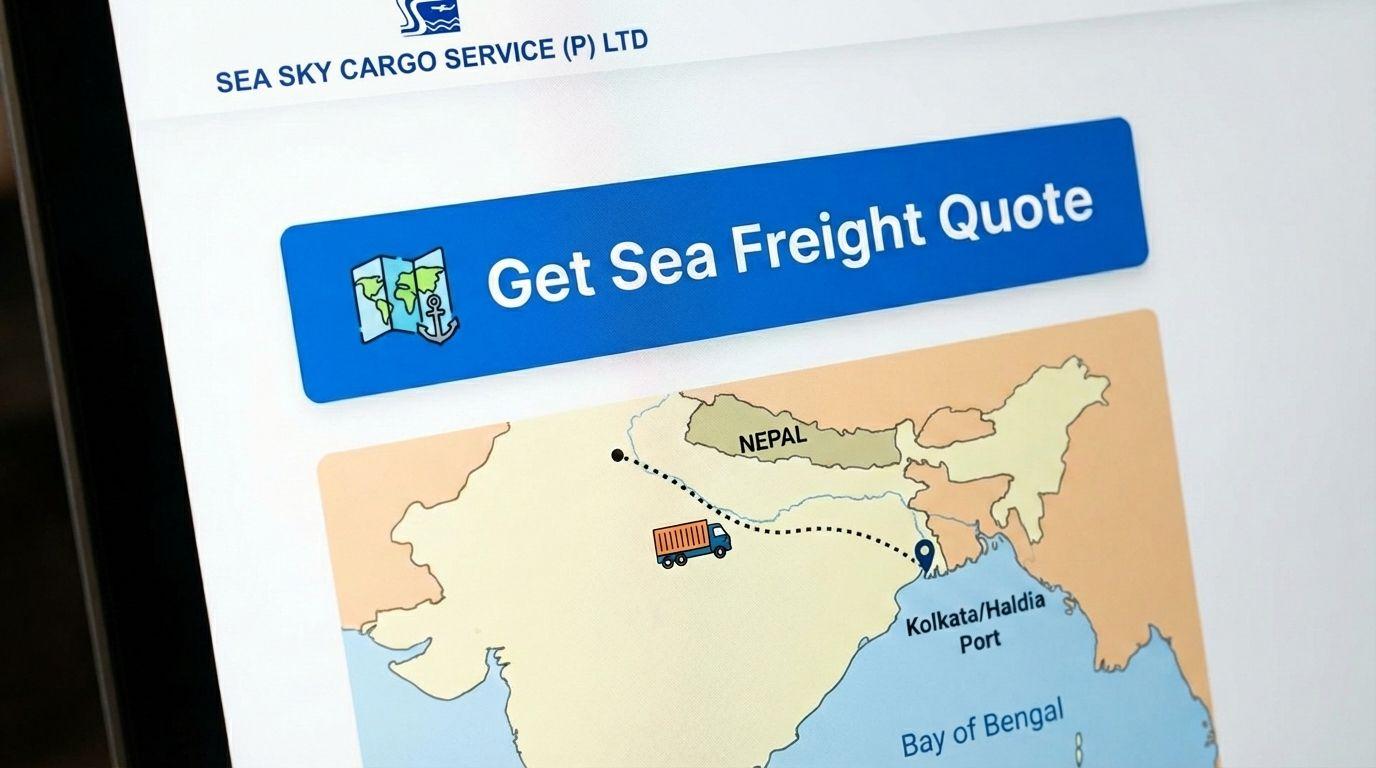 Book Nepal sea freight with Sea Sky Cargo.