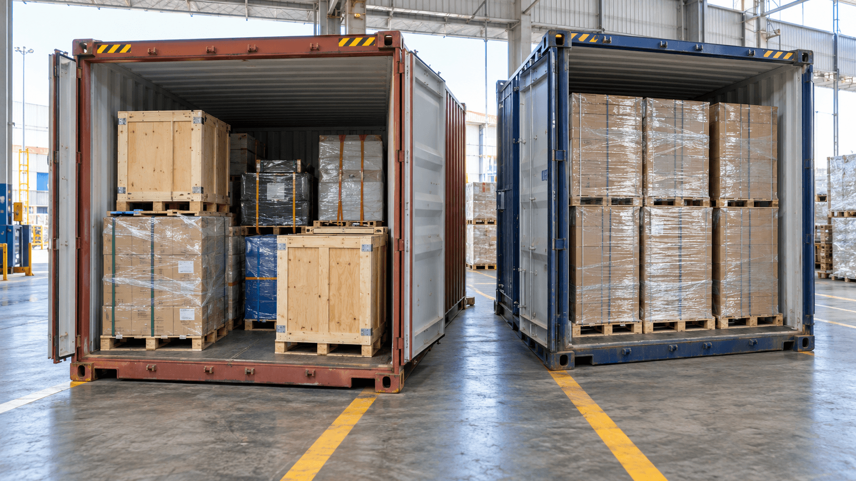 Shared LCL cargo beside a dedicated full container for Italy to Nepal freight